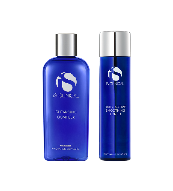 iS Clinical Cleansing Complex and Daily Active Smoothing Toner