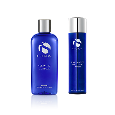 iS Clinical Cleansing Complex and Daily Active Smoothing Toner